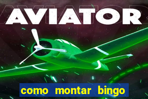 como montar bingo brinquedos toia